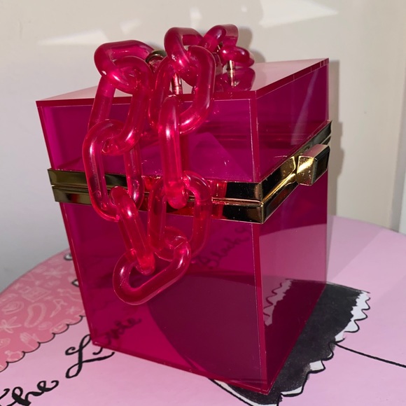 Pink Transparent Box Handbag - Picture 2 of 7